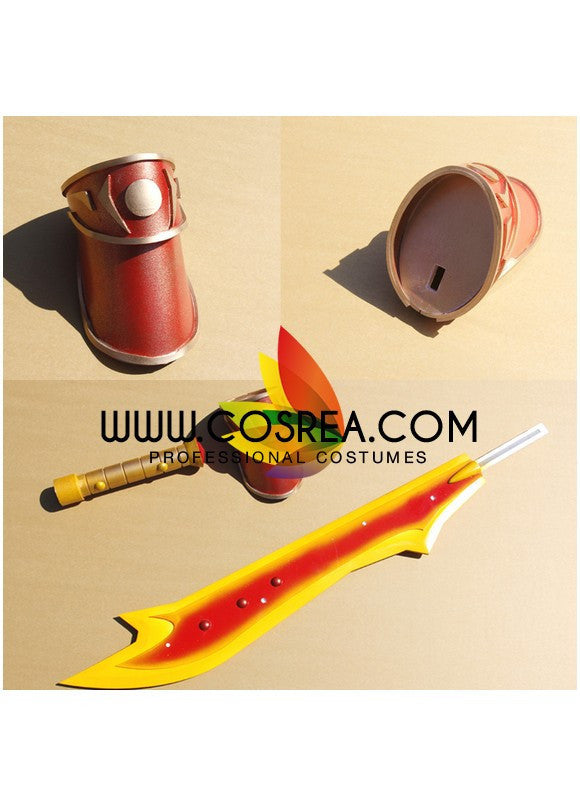Cosrea prop Tales of Phantasia Double Sword Cosplay Prop