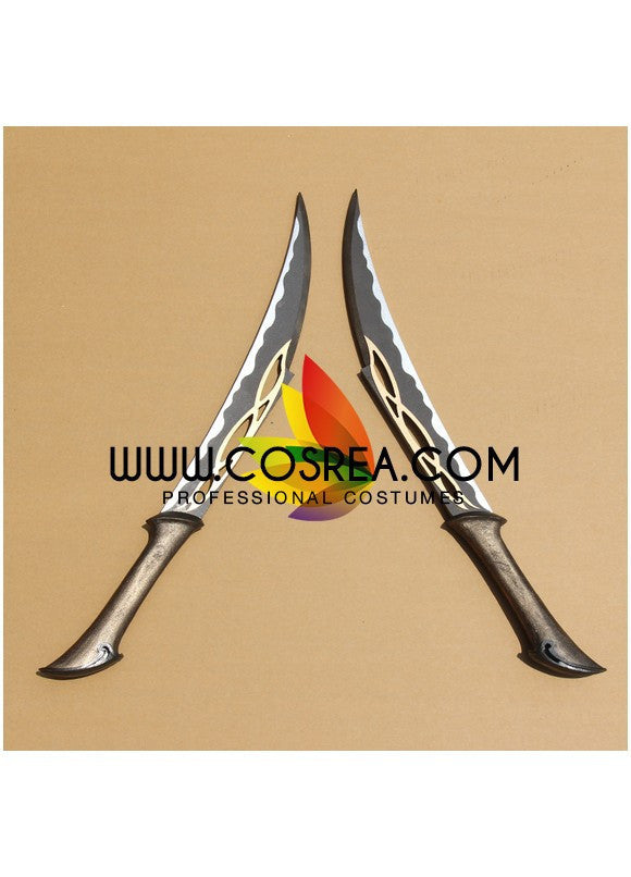 Cosrea prop The Hobbit Tauriel Dagger Set Cosplay Prop