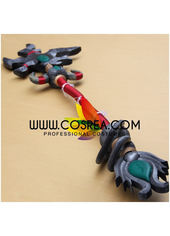 Cosrea prop World of Wacraft Tyrannical Gladiator's Battle Staff Cosplay Prop