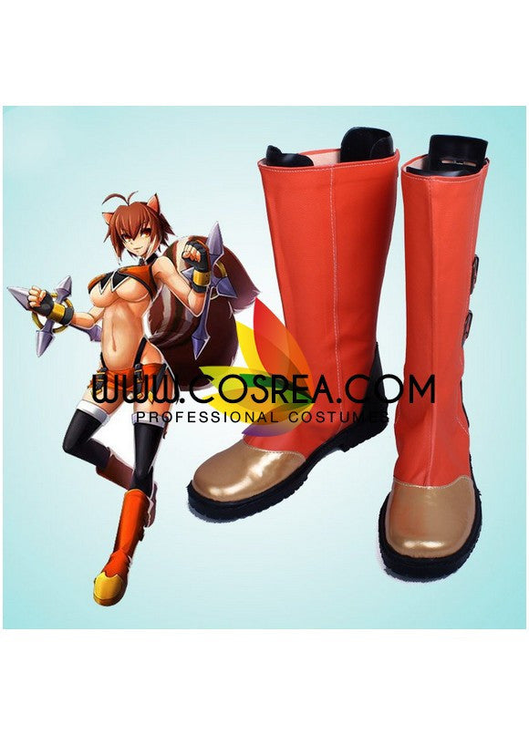 Cosrea shoes Blazblue Makoto Nanaya Cosplay Shoes