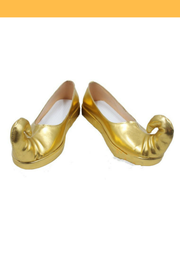 Cosrea shoes Disney Aladdin Jasmine Gold Cosplay Shoes