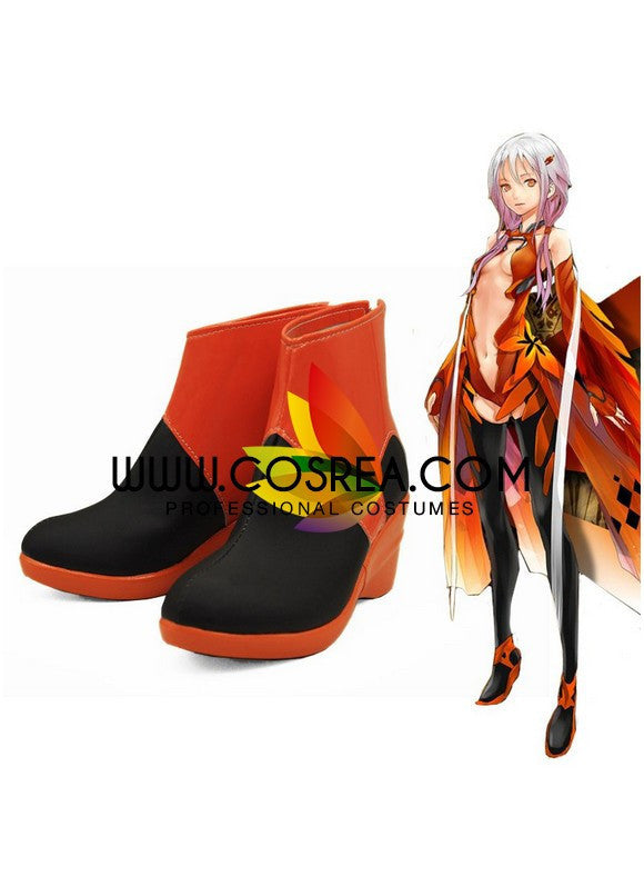 Cosrea shoes Guilty Crown Inori Battle Cosplay Shoes