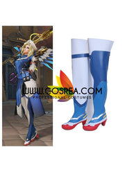 Cosrea shoes Overwatch Mercy Combat Medic Cosplay Shoes