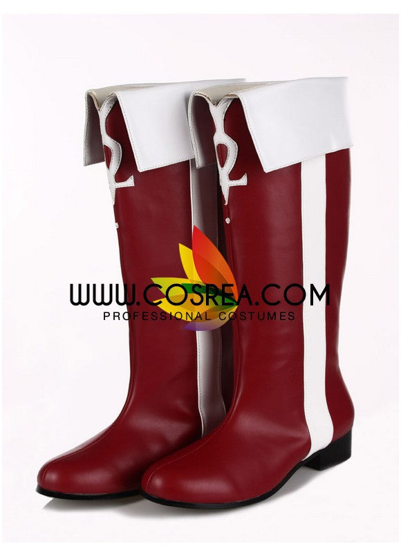 Cosrea shoes Puella Magi Kyoko Sakura Cosplay Shoes