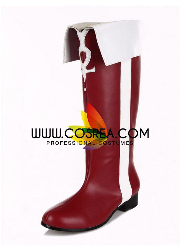 Cosrea shoes Puella Magi Kyoko Sakura Cosplay Shoes