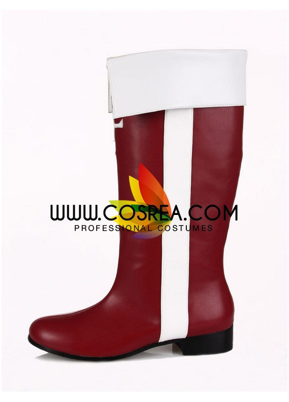 Cosrea shoes Puella Magi Kyoko Sakura Cosplay Shoes