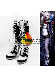 Cosrea shoes Suicide Squad Harley Quinn Movie Cosplay Shoes