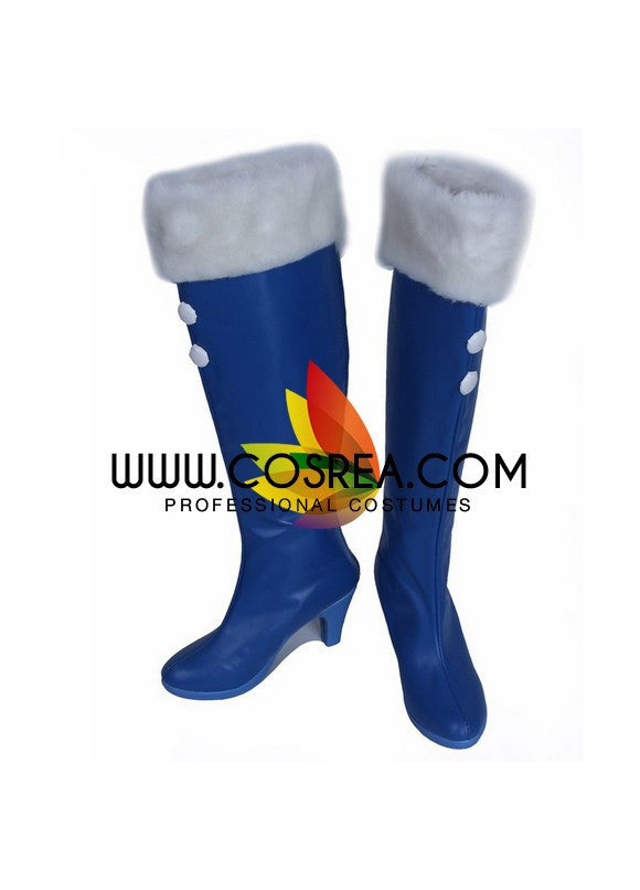 Cosrea shoes Vocaloid Snow Miku Cosplay Shoes