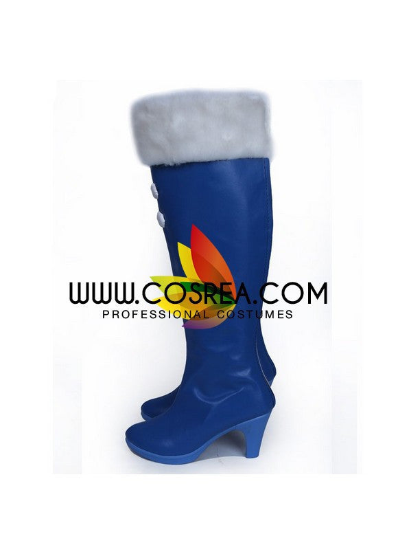 Cosrea shoes Vocaloid Snow Miku Cosplay Shoes
