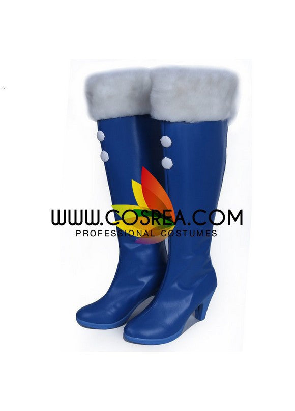 Cosrea shoes Vocaloid Snow Miku Cosplay Shoes