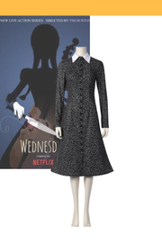 Cosrea TV Costumes Addams Family Wednesday Cosplay Costume