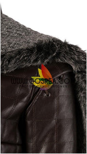 Cosrea TV Costumes Arya Stark Season 8 Game of Thrones Dark PU Leather Version Cosplay Costume