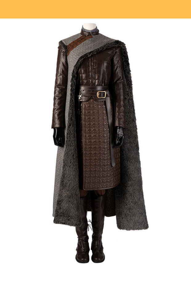 Cosrea TV Costumes Arya Stark Season 8 Game of Thrones PU Leather Cosplay Costume
