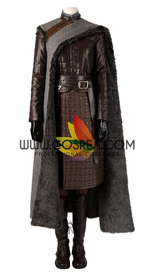Cosrea TV Costumes Arya Stark Season 8 Game of Thrones PU Leather Cosplay Costume