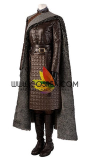 Cosrea TV Costumes Arya Stark Season 8 Game of Thrones PU Leather Cosplay Costume