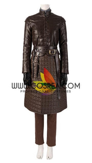 Cosrea TV Costumes Arya Stark Season 8 Game of Thrones PU Leather Cosplay Costume