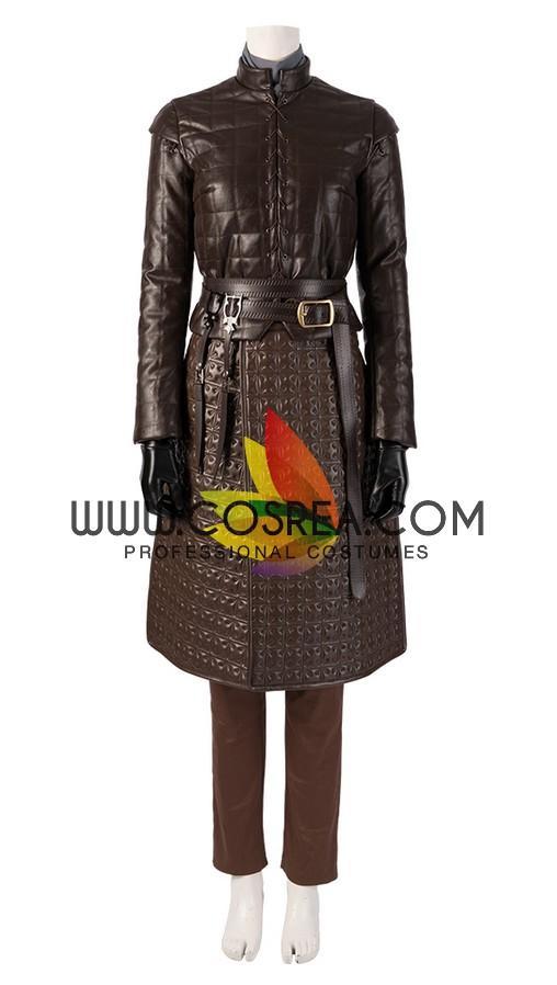 Cosrea TV Costumes Arya Stark Season 8 Game of Thrones PU Leather Cosplay Costume