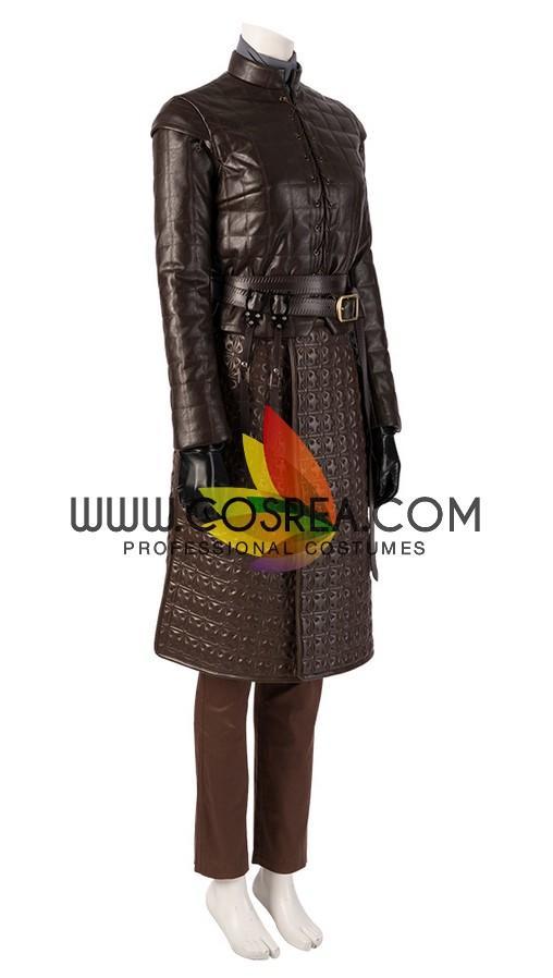 Cosrea TV Costumes Arya Stark Season 8 Game of Thrones PU Leather Cosplay Costume