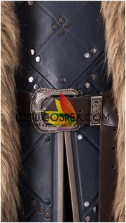 Cosrea TV Costumes Jon Snow Season 8 Game of Thrones PU Leather Cosplay Costume