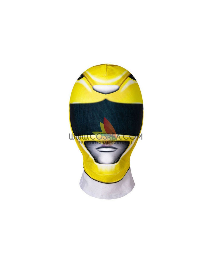 Cosrea TV Costumes Mighty Morphin Power Rangers Yellow Ranger Kids Size Digital Printed Cosplay Costume