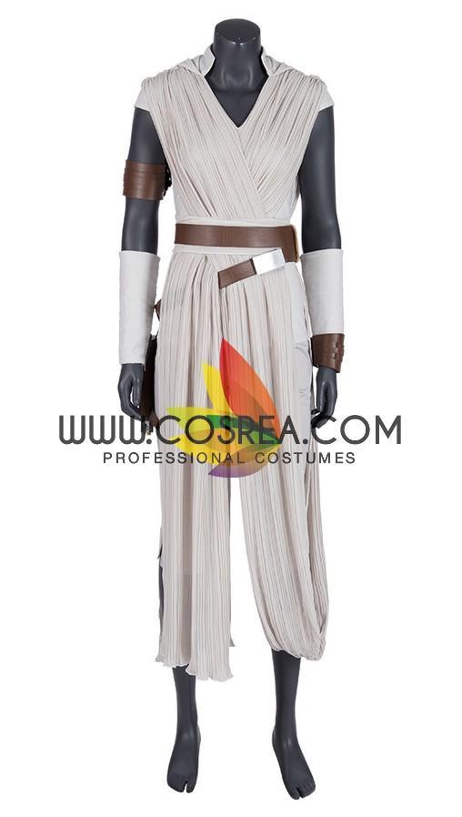 Star Wars The Rise of Skywalker Rey Beige Option Cosplay Costume