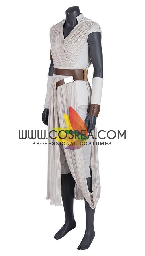 Cosrea TV Costumes Rey The Rise Of Skywalker Star Wars Beige Cosplay Costume
