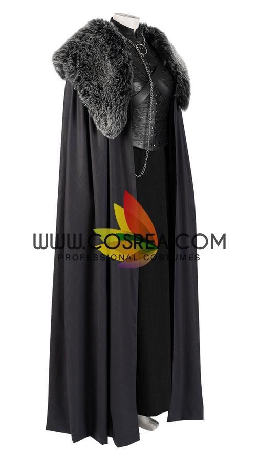 Cosrea TV Costumes Sansa Stark Season 8 Game of Thrones PU Leather Cosplay Costume