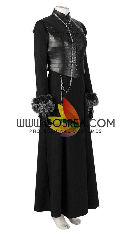 Cosrea TV Costumes Sansa Stark Season 8 Game of Thrones PU Leather Cosplay Costume