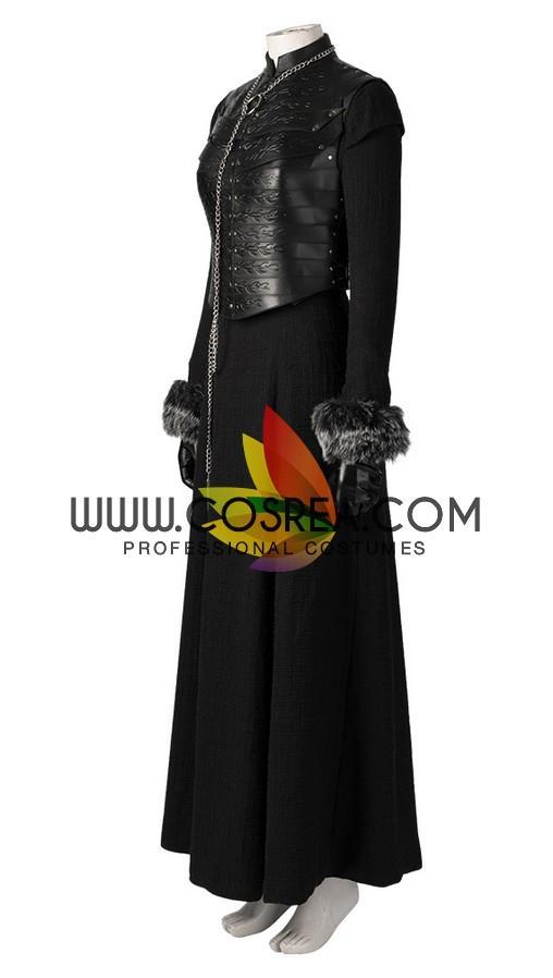 Cosrea TV Costumes Sansa Stark Season 8 Game of Thrones PU Leather Cosplay Costume