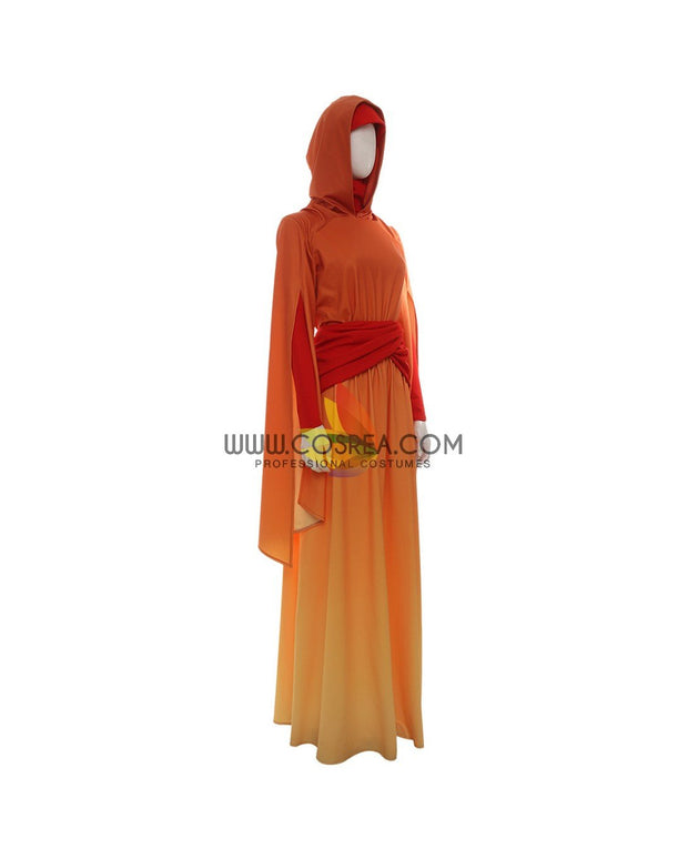 Cosrea TV Costumes Star Wars Padme Amidala Flame Colored Robes Cosplay Costume