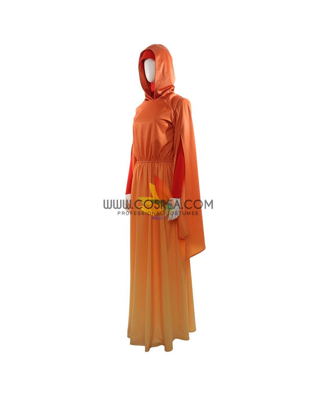 Cosrea TV Costumes Star Wars Padme Amidala Flame Colored Robes Cosplay Costume