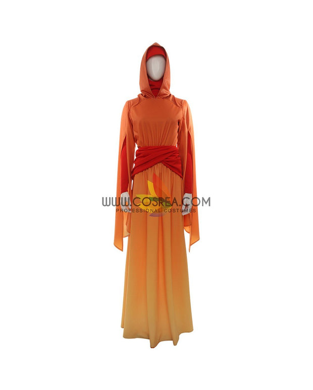 Cosrea TV Costumes Star Wars Padme Amidala Flame Colored Robes Cosplay Costume