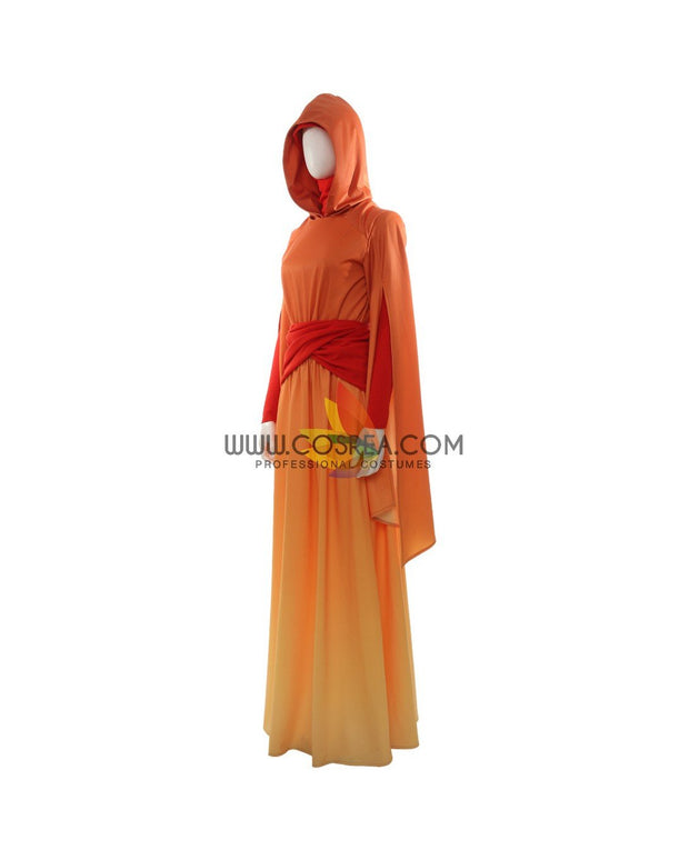 Cosrea TV Costumes Star Wars Padme Amidala Flame Colored Robes Cosplay Costume