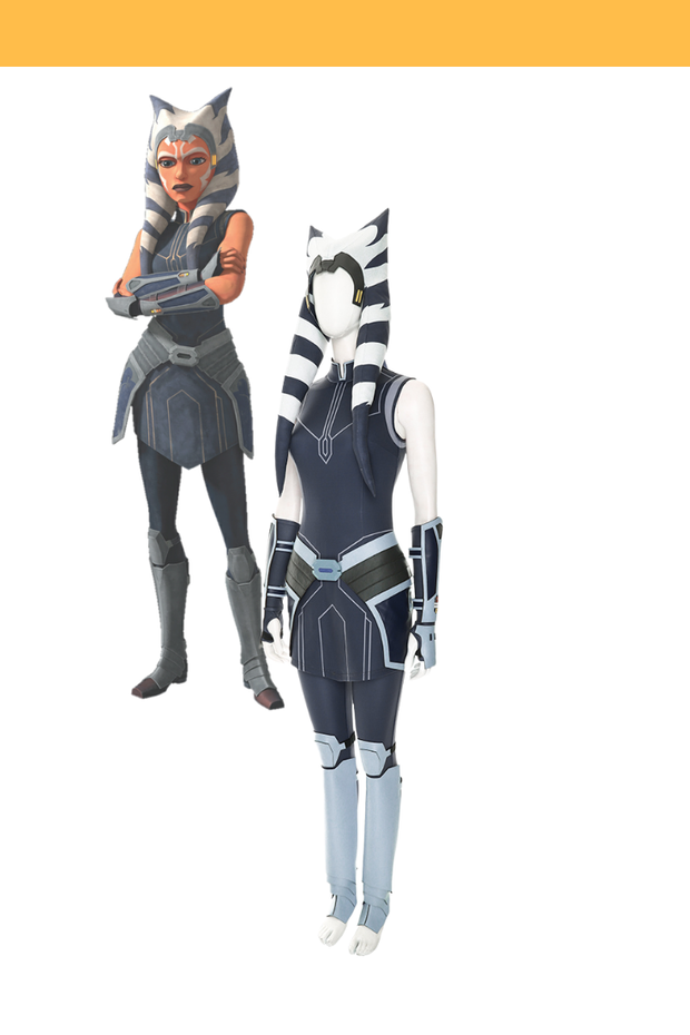 Cosrea TV Costumes Star Wars The Clone Wars Ahsoka Tano Cosplay Costume