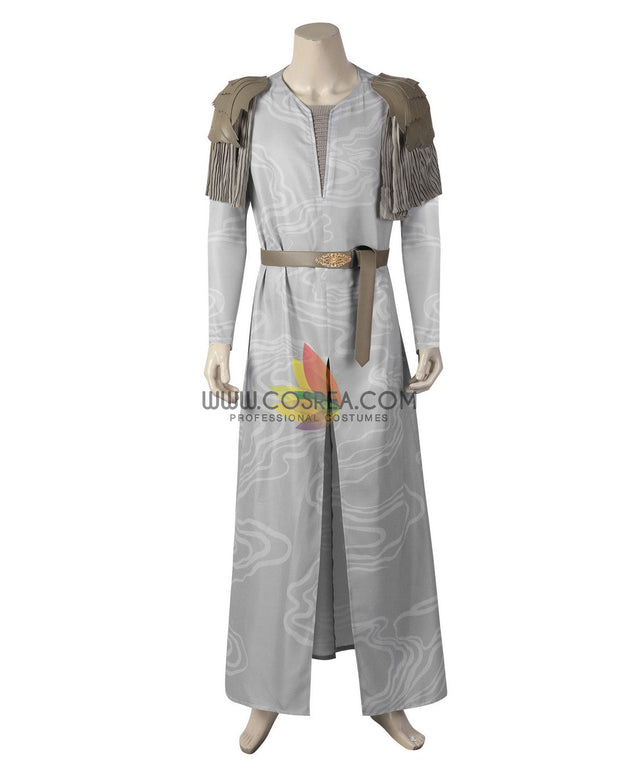 Cosrea TV Costumes The Rings of Power Elrond Light Grey Cosplay Costume