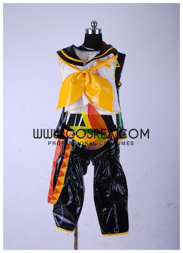 Cosrea U-Z Vocaloid Rin PU Leather Cosplay Costume