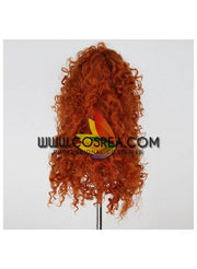 Cosrea wigs Brave Merida Bronze Orange Curl Cosplay Wig