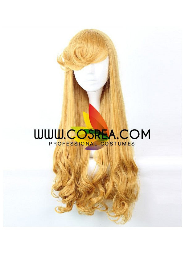Cosrea wigs Disney Sleeping Beauty Aurora Curl Cosplay Wig