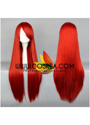 Cosrea wigs Fairy Tail Erza Scarlet Bright Red Cosplay Wig