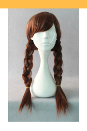 Cosrea wigs Frozen Anna Dark Brown With Highlight Braided Cosplay Wig