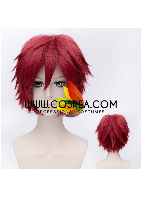 Cosrea wigs Naruto Gaara Wine Red Cosplay Wig