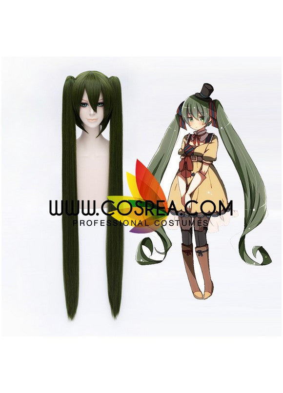 Cosrea wigs Vocaloid Miku Hatsune Olive Green Cosplay Wig