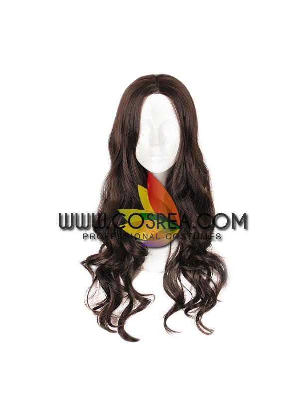 Cosrea wigs Wonder Woman Natural Dark Brown Curl Cosplay Wig